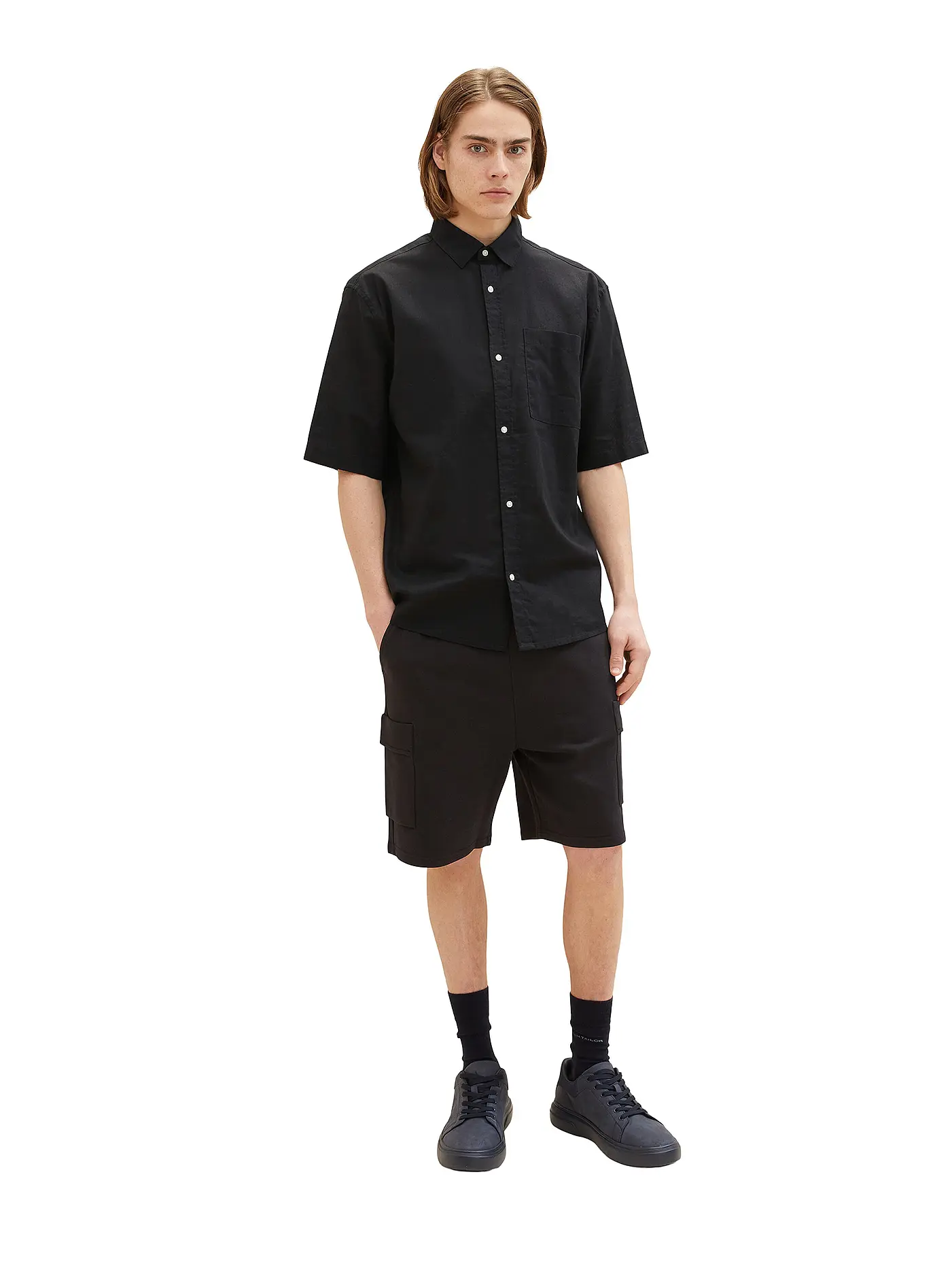 TOM TAILOR DENIM | Shorts | schwarz